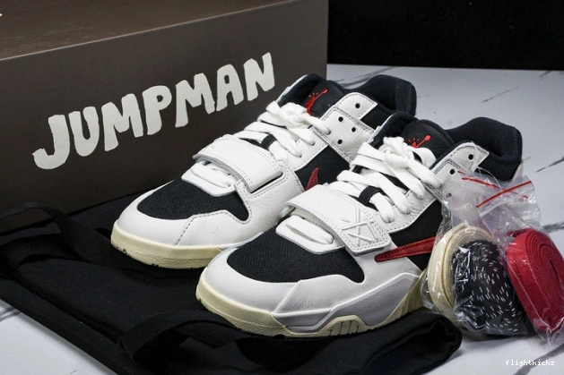 University FZ8117-101 Scott Red x Travis Jumpman Jordan Jack TR 0713